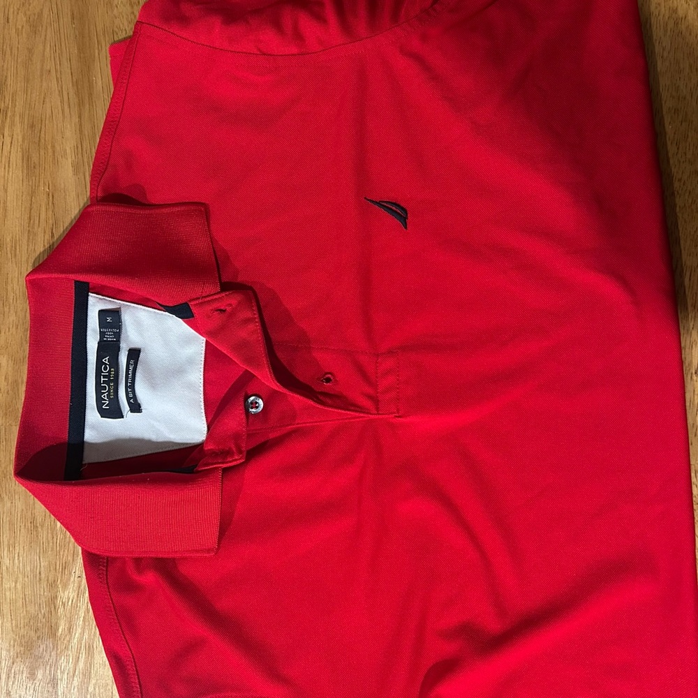 Nautica Classic Red Polo Shirt for Men